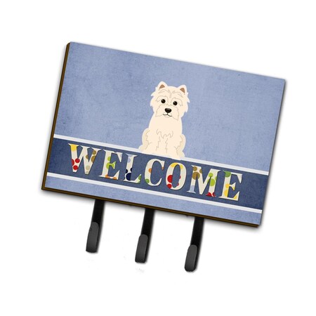 Carolines Treasures Westie Welcome Leash or Key Holder BB5623TH68